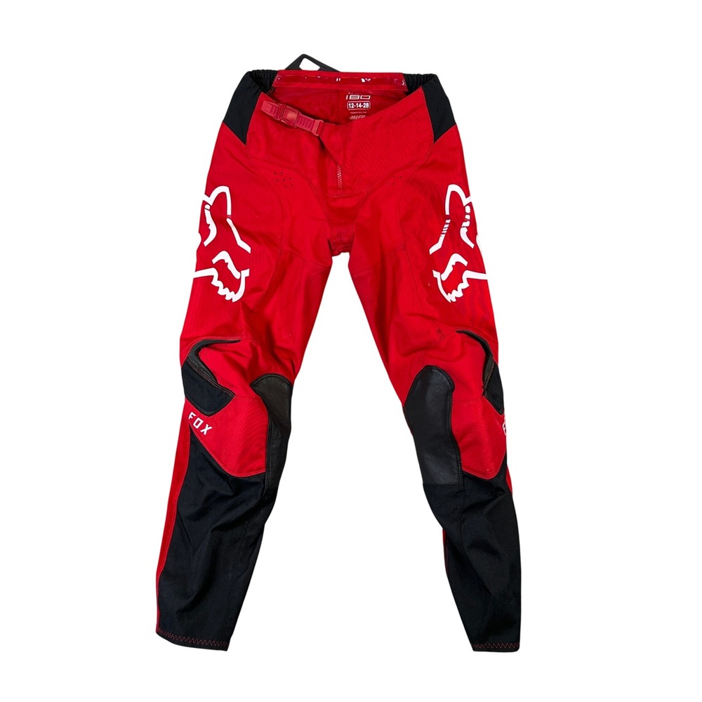 Fox Racing 180 Motocross Riding Pants Red Black Youth 12-14-28